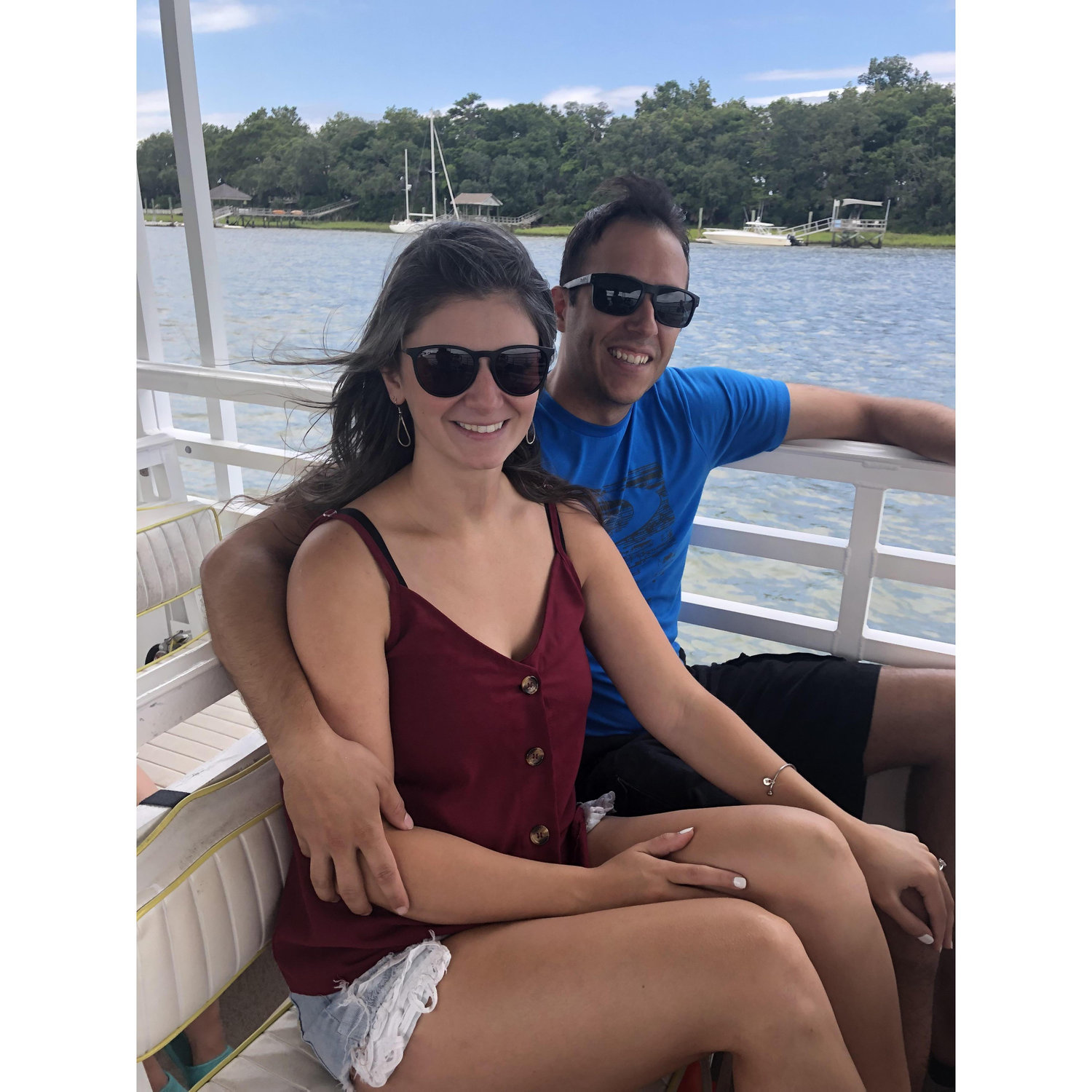 Enjoying little gettaways. Hilton Head Island right before Justin left to evacuate aircraft for hurricane Dorian.
