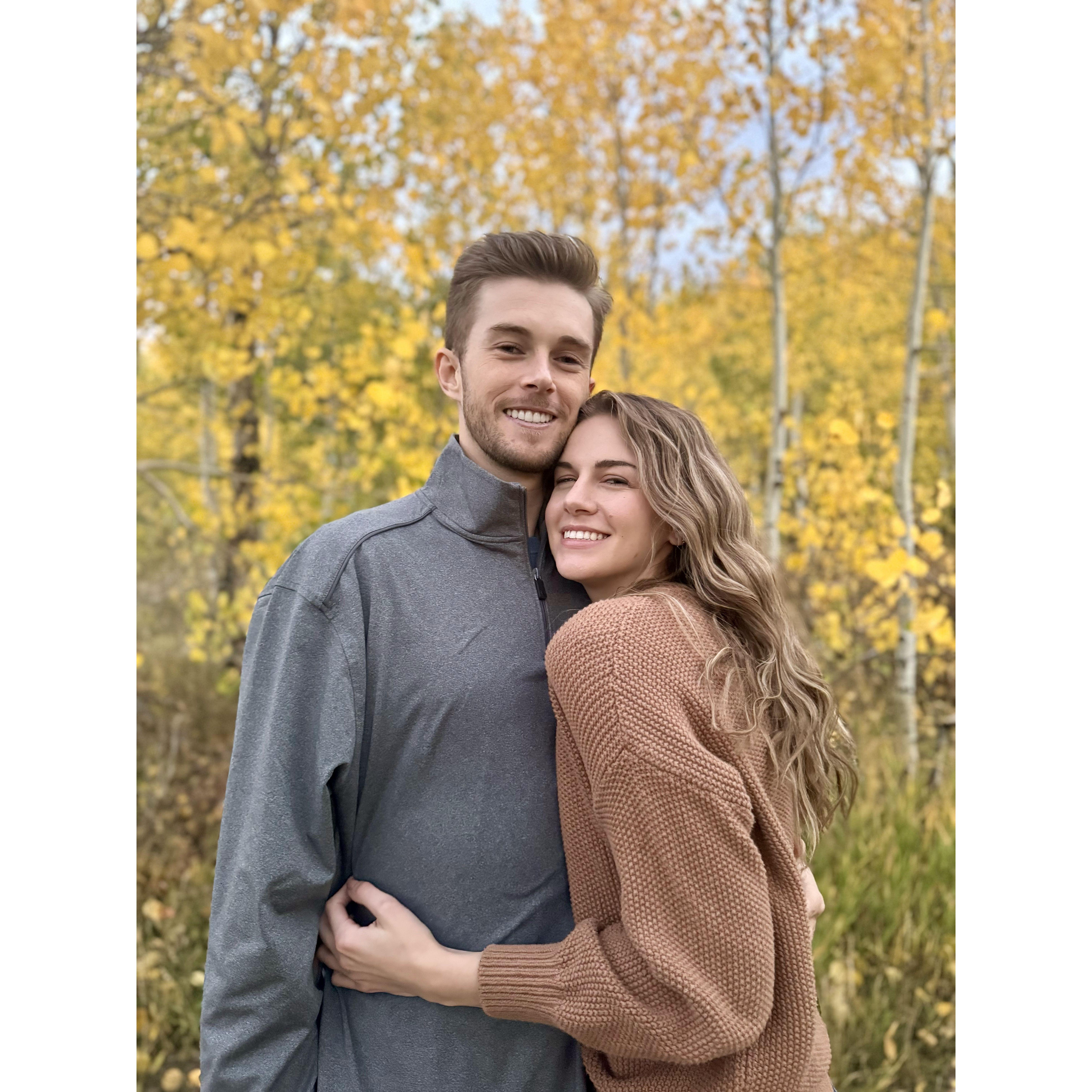 Celebrating our first fall together!