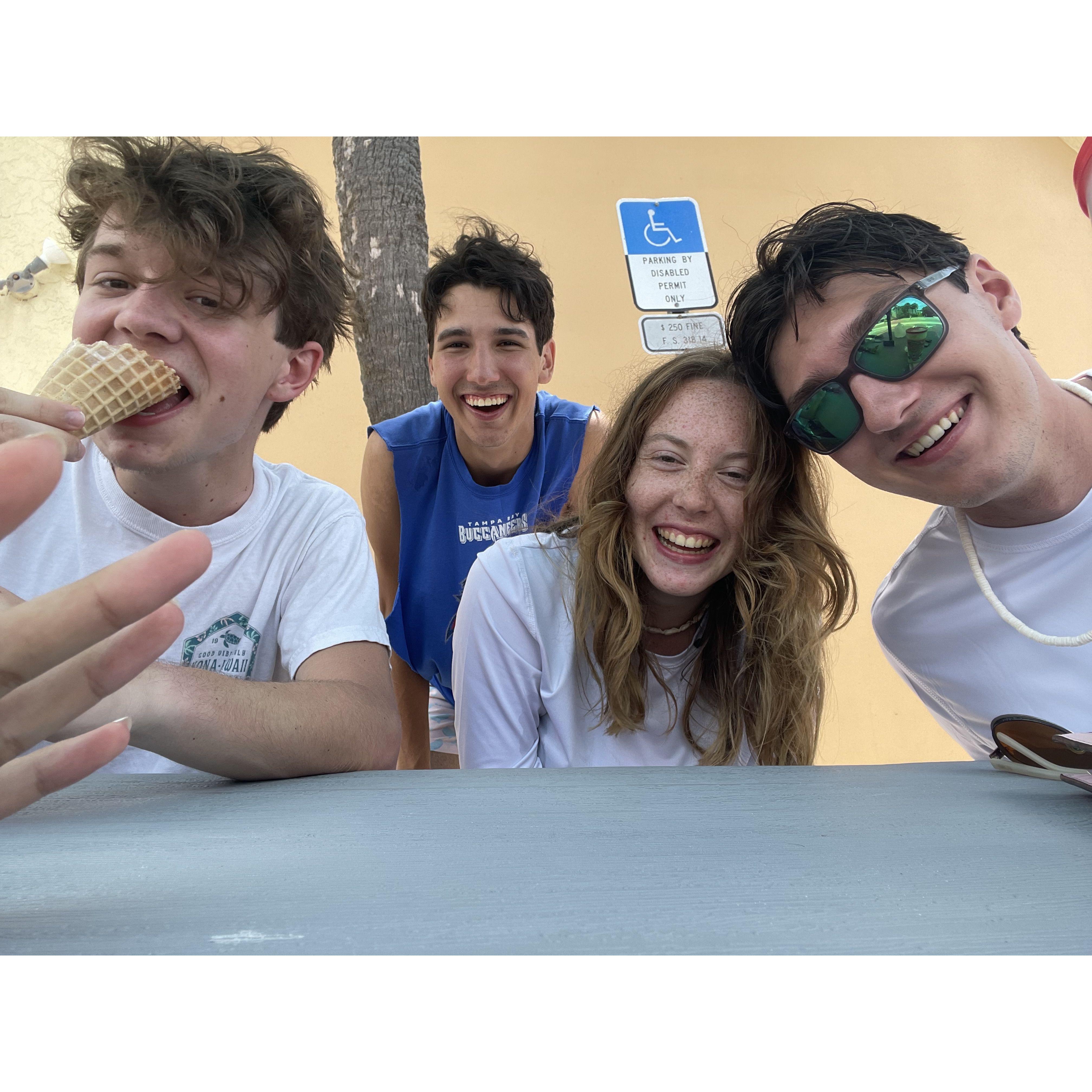July 16, 2023: Beach & ice cream with friends!