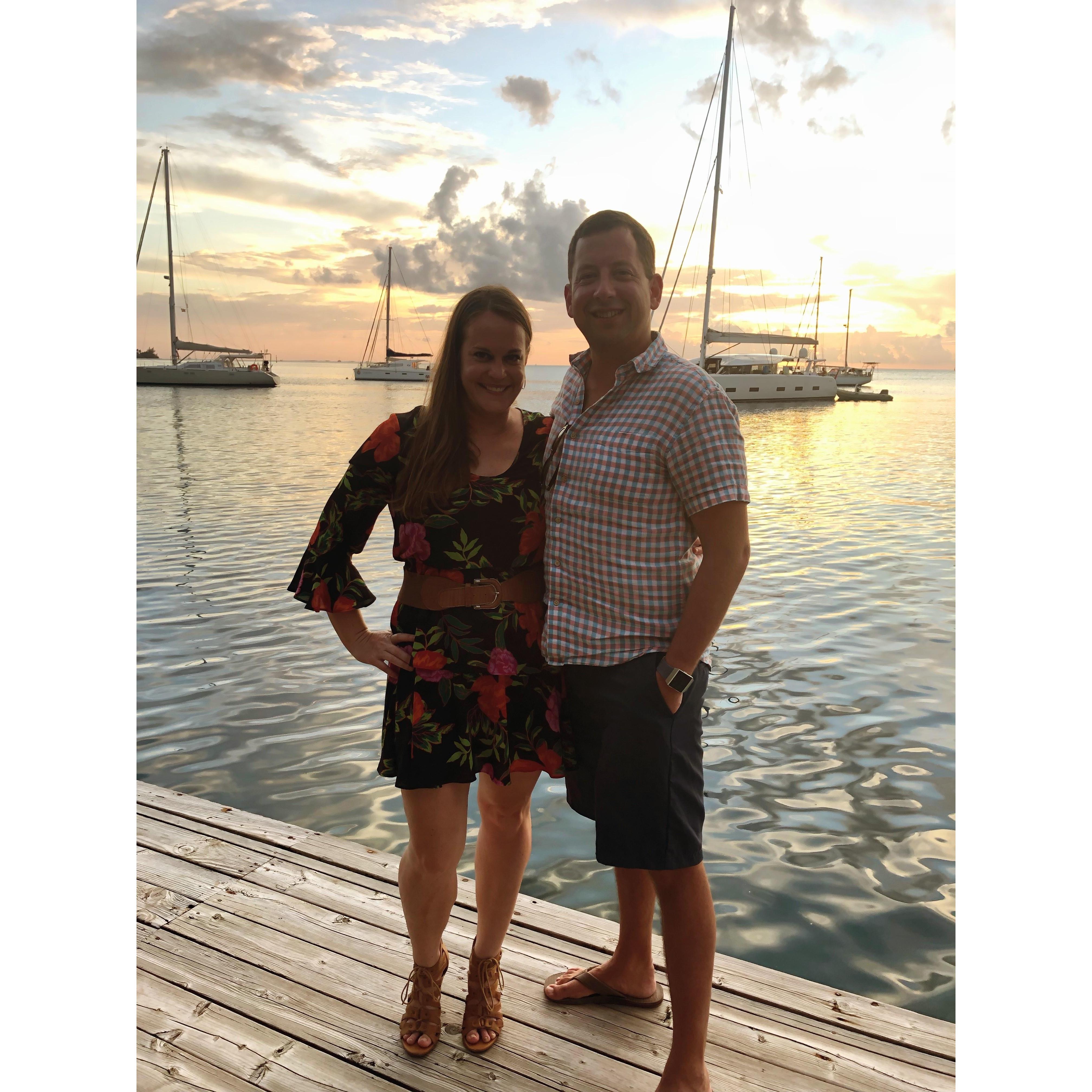 Dinner at the Bora Bora Yacht Club