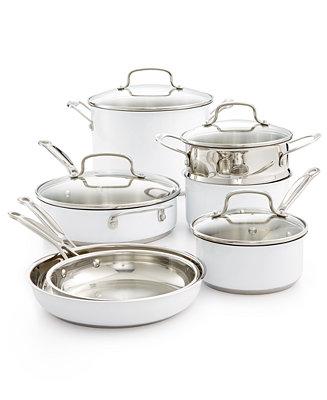 Chef's Classic Stainless Steel Color Series 11-Pc. Cookware Set