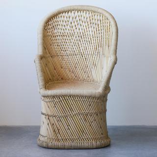 Handwoven Bamboo and Rope Chair