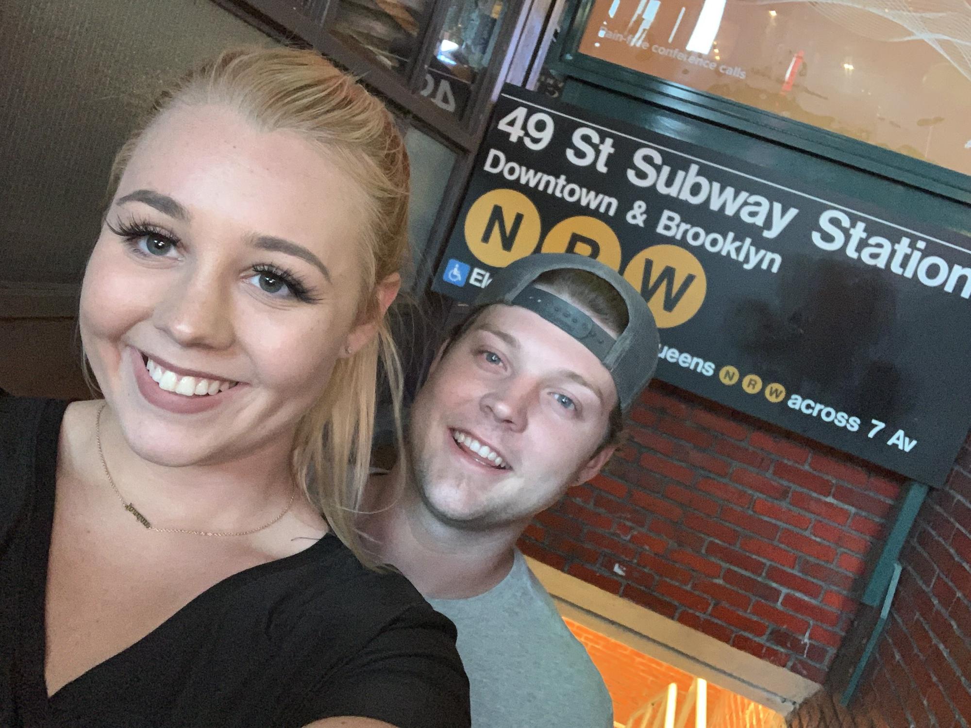 Going on the subway in New York