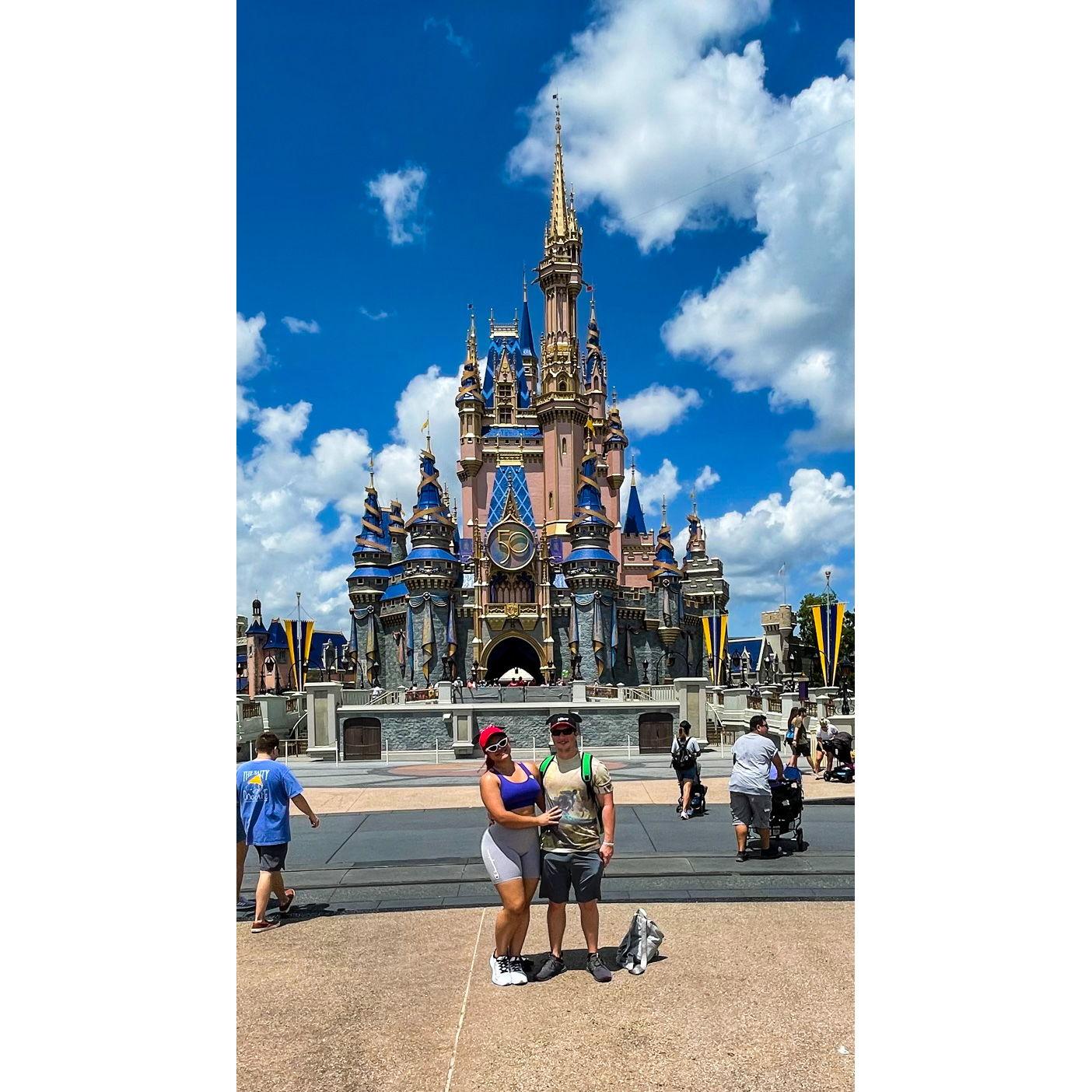 Landon’s birthday at magic kingdom and Clara First time at Disney World. She cried like a baby, and even being his birthday, he took her to Disney because he knows how much she loves it.