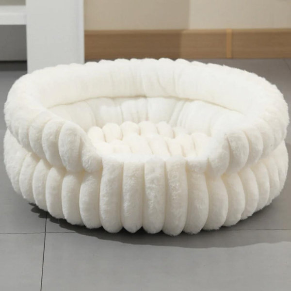 Classic Plush Donut Nest Pet Bed