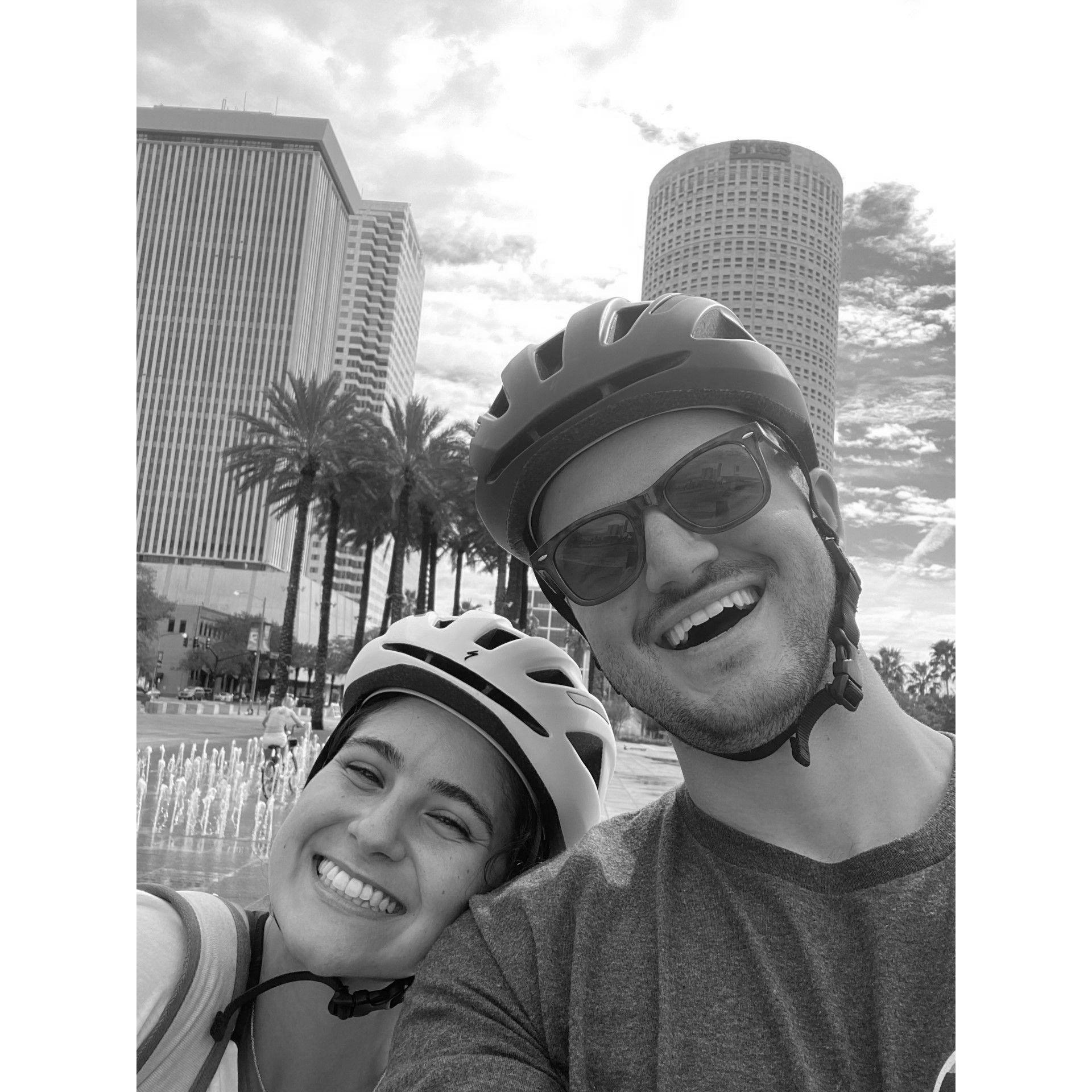 Tampa, FL, 2021 - If we hadn't been in Tampa at the alley cat that happened this day, Brent, Gabe, and Lauren P. wouldn't be here! Tampa bike scene is undefeated.