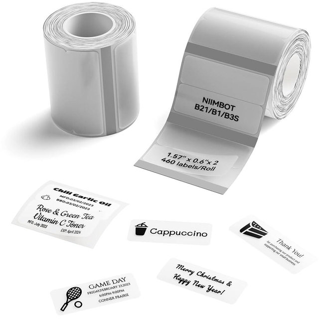 NIIMBOT Double Row Labels-2ROLLs (40x15x2-clear)