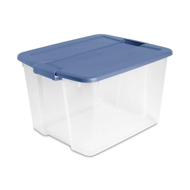 66qt Latching Clear with Blue Lid - Brightroom™