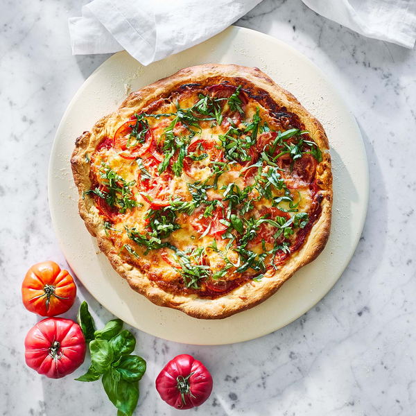 Sur La Table Round Glazed Cordierite Pizza Stone