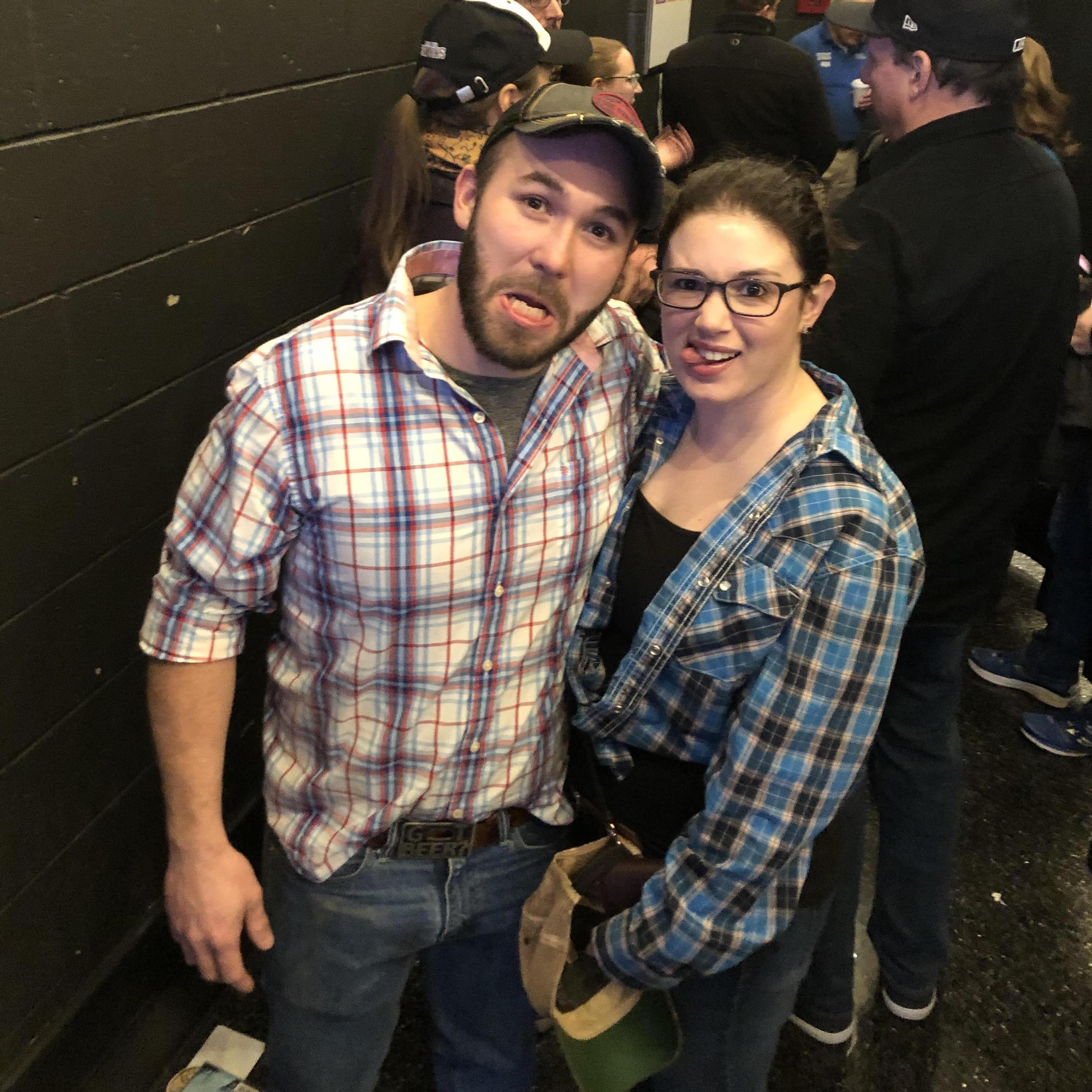 Waiting in line to meet Eric Church!