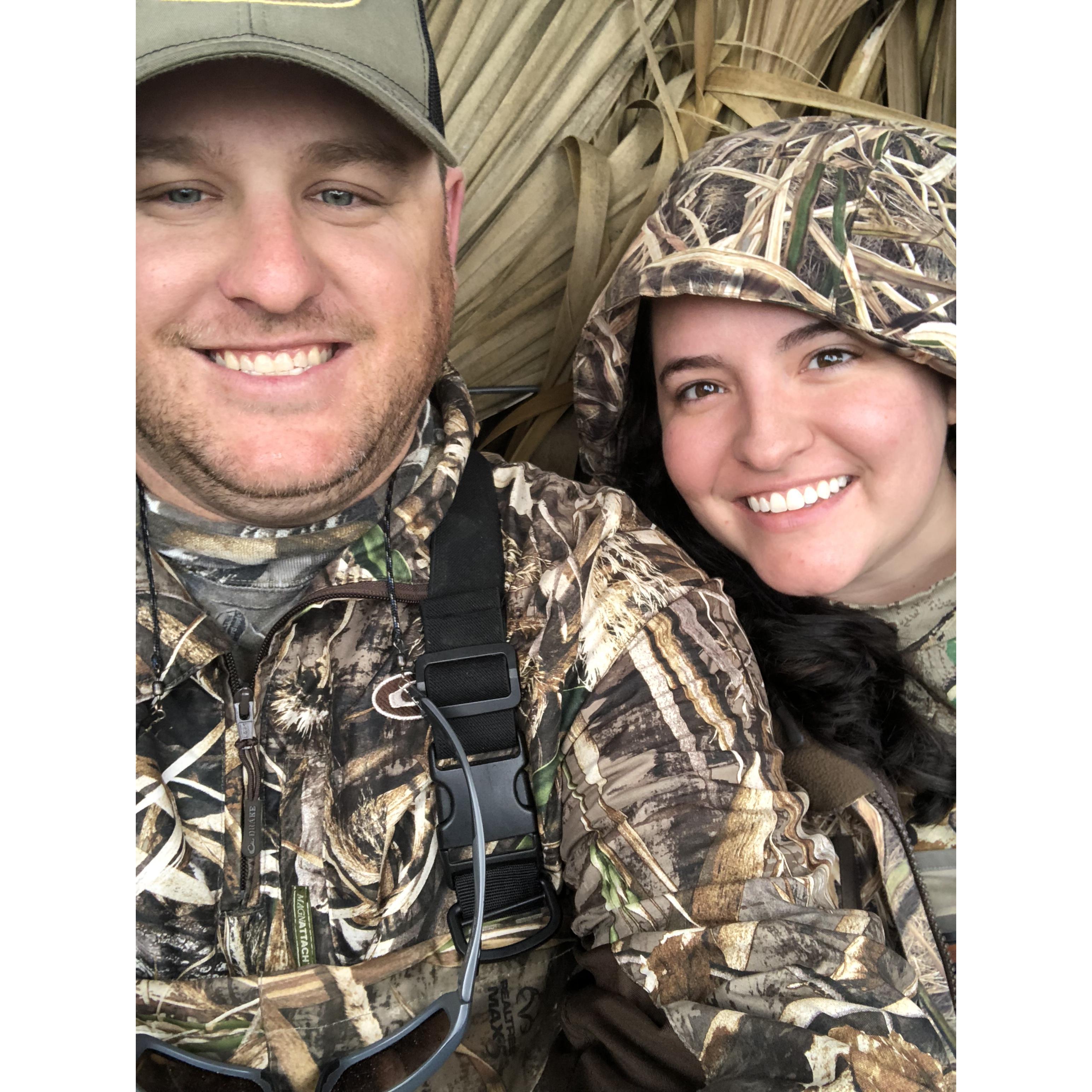 Brittany’s first duck hunt