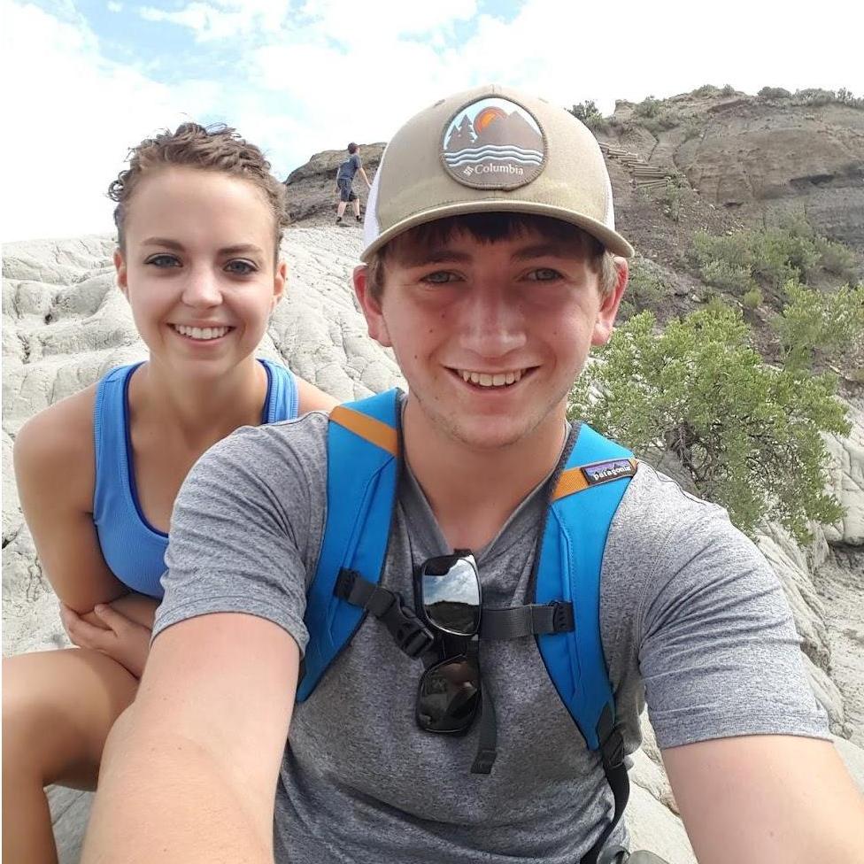 Hiking in Makoshika - one of our favorite places to visit and also where we got our engagement pictures taken.