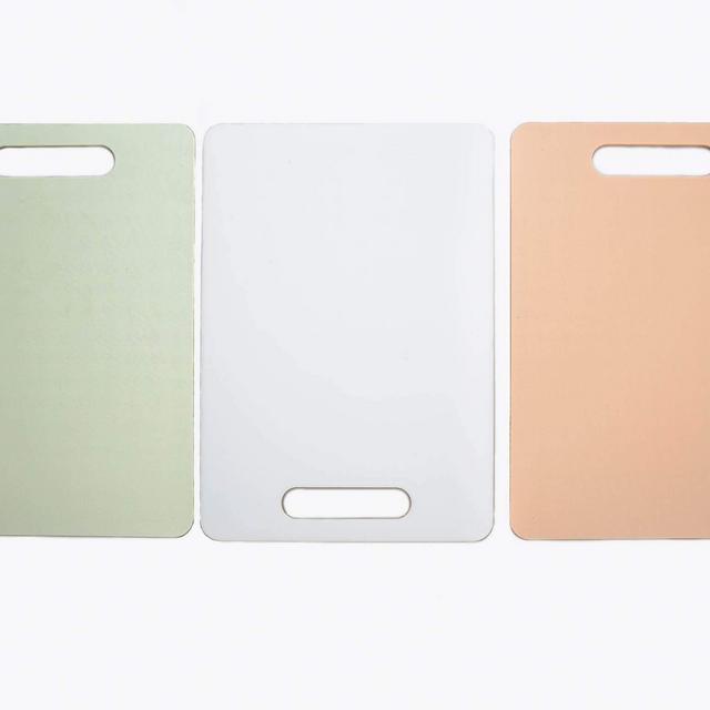 3 Piece Colorful Cutting Board, Non Slip, Dishwasher Safe, BPA Free, Knife Safe, Counter Care, Easy Grip, Set of three (3)