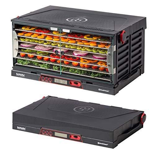 Brod & Taylor SAHARA Folding Food Dehydrator, Beef Jerky, Fruit Leather, Vegetable Dryer (Stainless Steel Shelves)