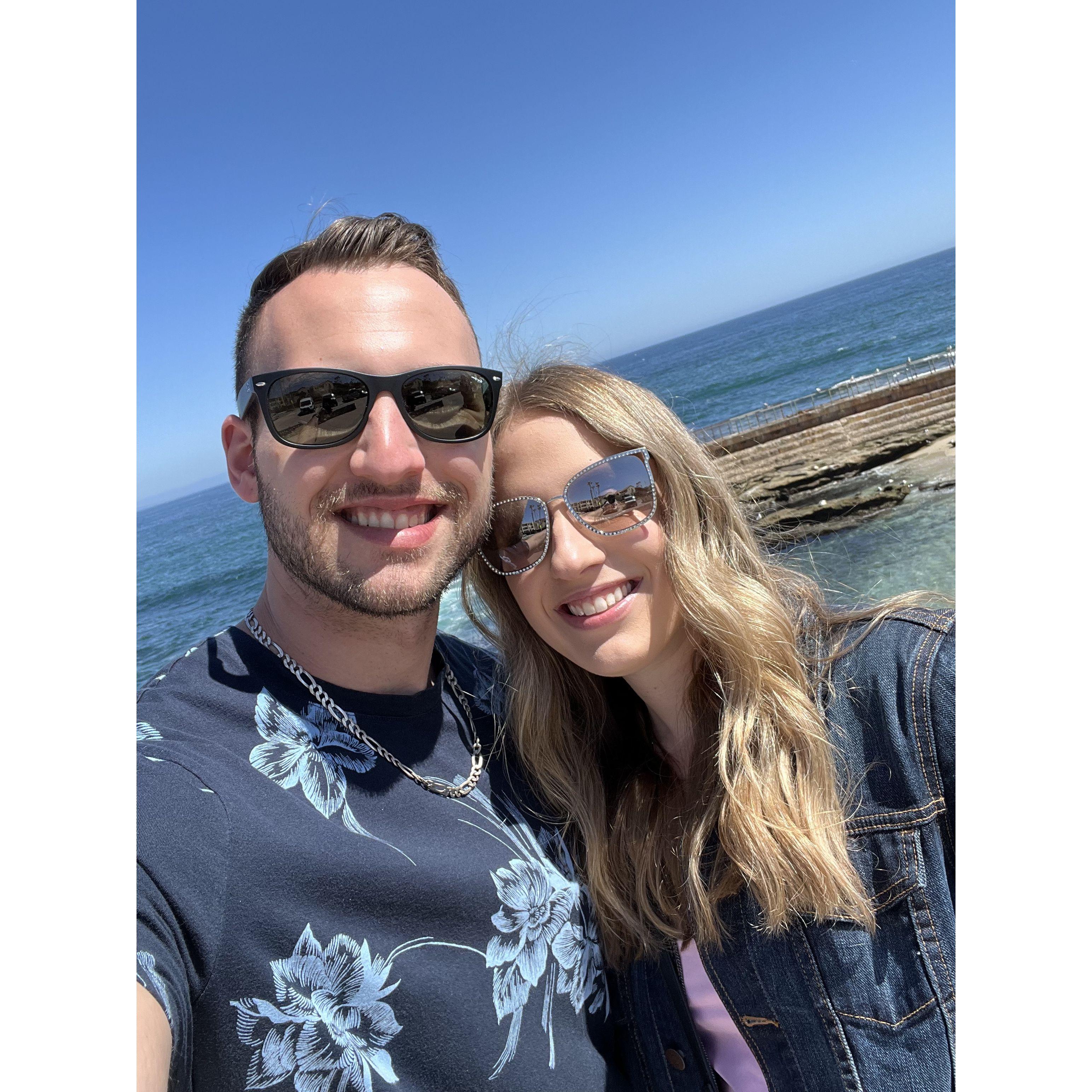 Exploring the beaches in La Jolla, San Diego