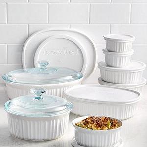 French White 18 Piece Bakeware Set