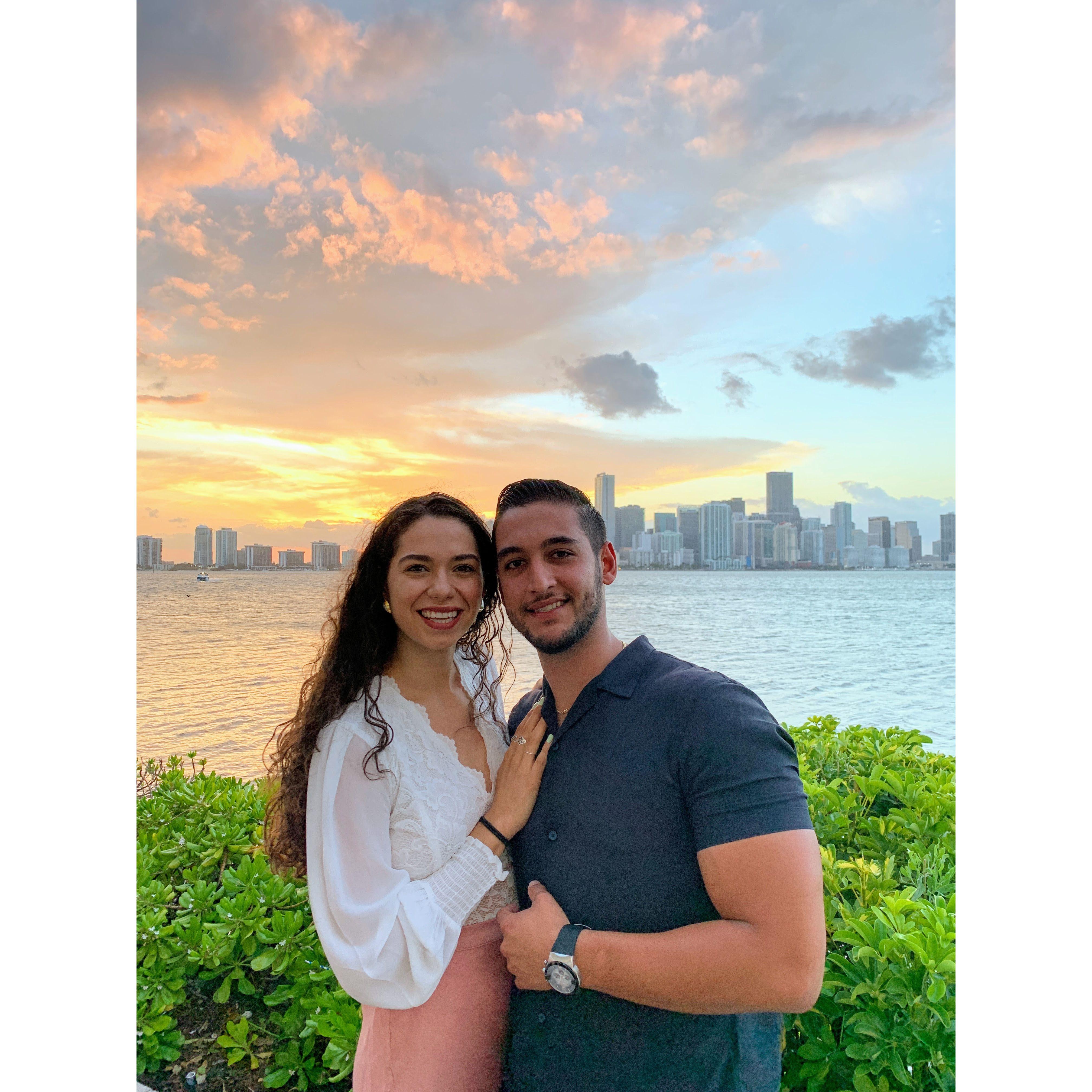 Sunset before Samuel asked me to be his girlfriend - May 2021 - Miami, FL