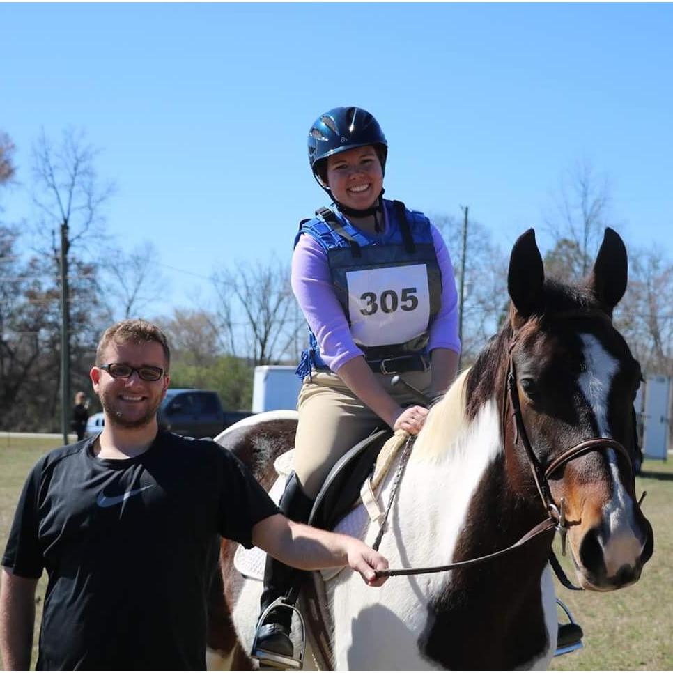 He came to watch me ride a hunter pace