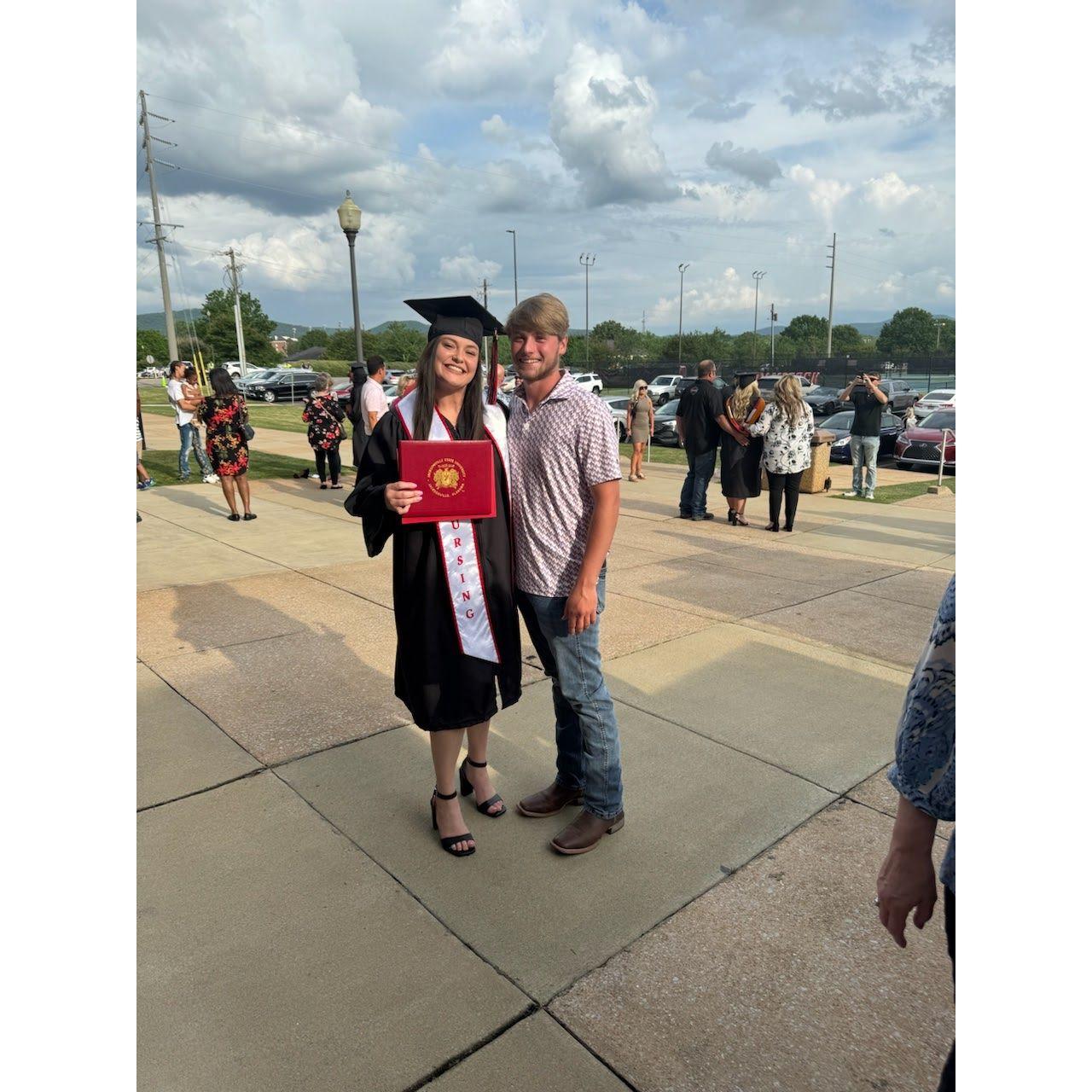 Taylor's college graduation