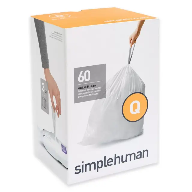 simplehuman® Code Q 60-Pack 50-65 Liter Custom Fit Liners