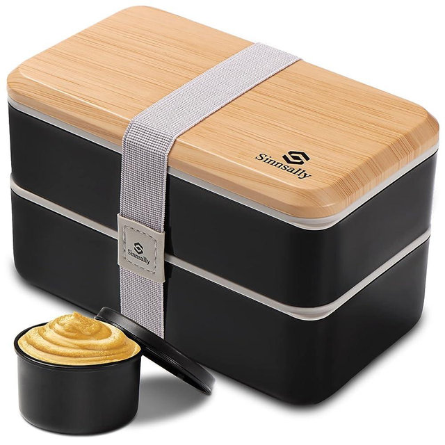 Bento Box Adult Lunch Box,Stackable Bento Lunch Box Containers for Adults with Compartments(47oz),Rectangle Lunch Containers with Utensil Set,Salad Box Leak-Proof Lunchbox,Microwave/Dishwasher Safe