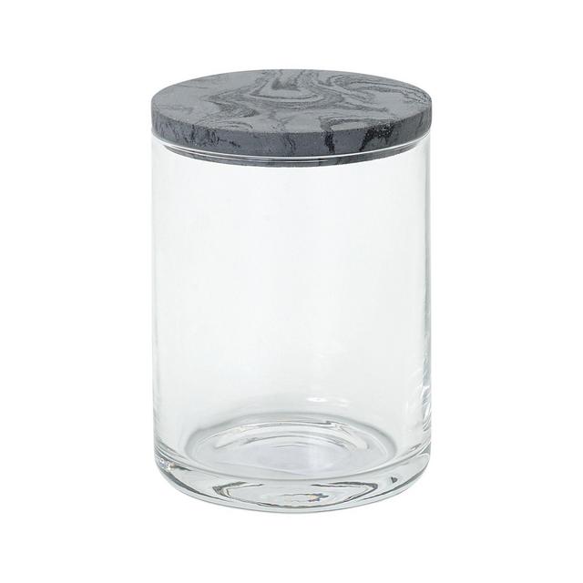 Studio 3B™ Faux Marble Tall Jar with Lid in Black