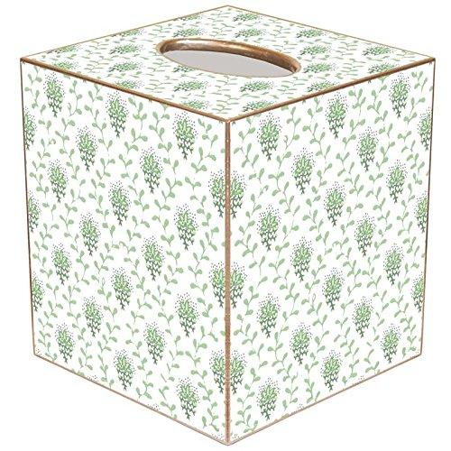 Marye-Kelley- Sage Provencial Wastepaper Basket, Wood Wastepaper Basket,  Decoupage, Handmade, Made in The USA