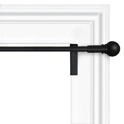 28"x48" Twist & Shout Curtain Panel Rod Black - Room Essentials™