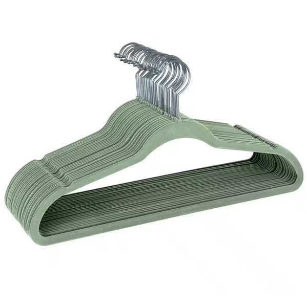 SIMPLIFY Green Velvet Hangers 25-Pack 23240-SAGE
