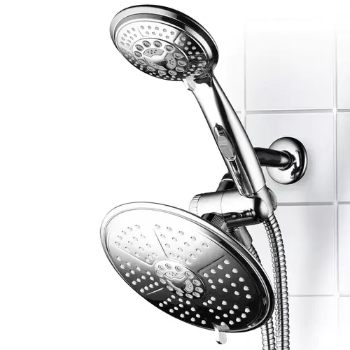 HotelSpa Chrome 38-Spray Rain Dual Shower Head 2.5-GPM (9.5-LPM)