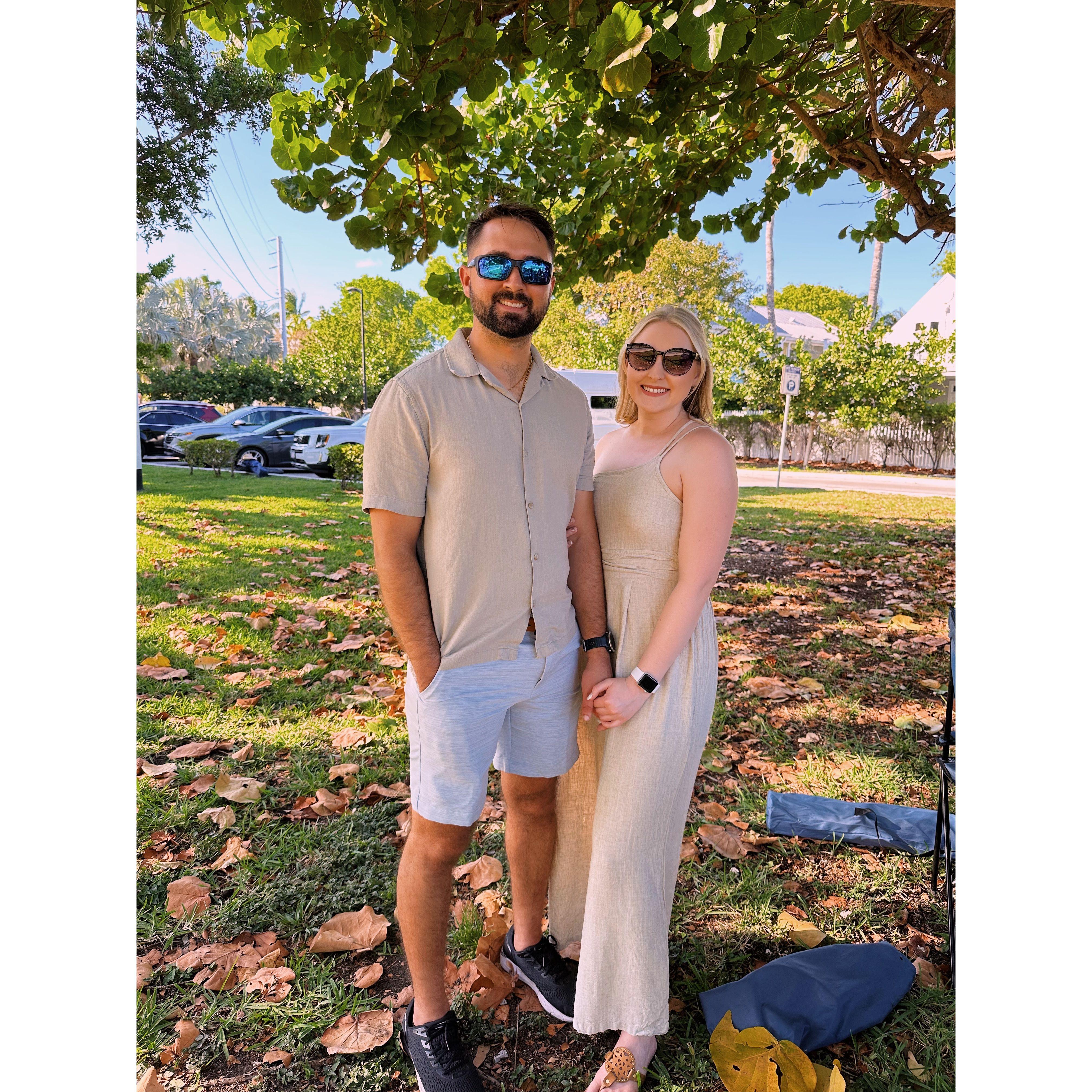 May 2024 -- Jared and Emma going to a Cole Swindell concert in Key West for the Songwriter's Festival.
