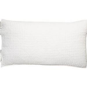 Pick-Stitch Handcrafted Sham, King, White