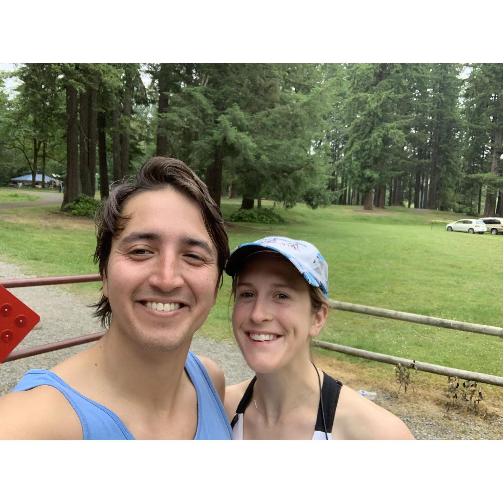 First sprint triathlon