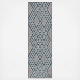 Tasma Indoor/Outdoor Geometric Runner by Nikki Chu