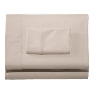 Pima Cotton Percale Sheet Set, Silver Sand, King