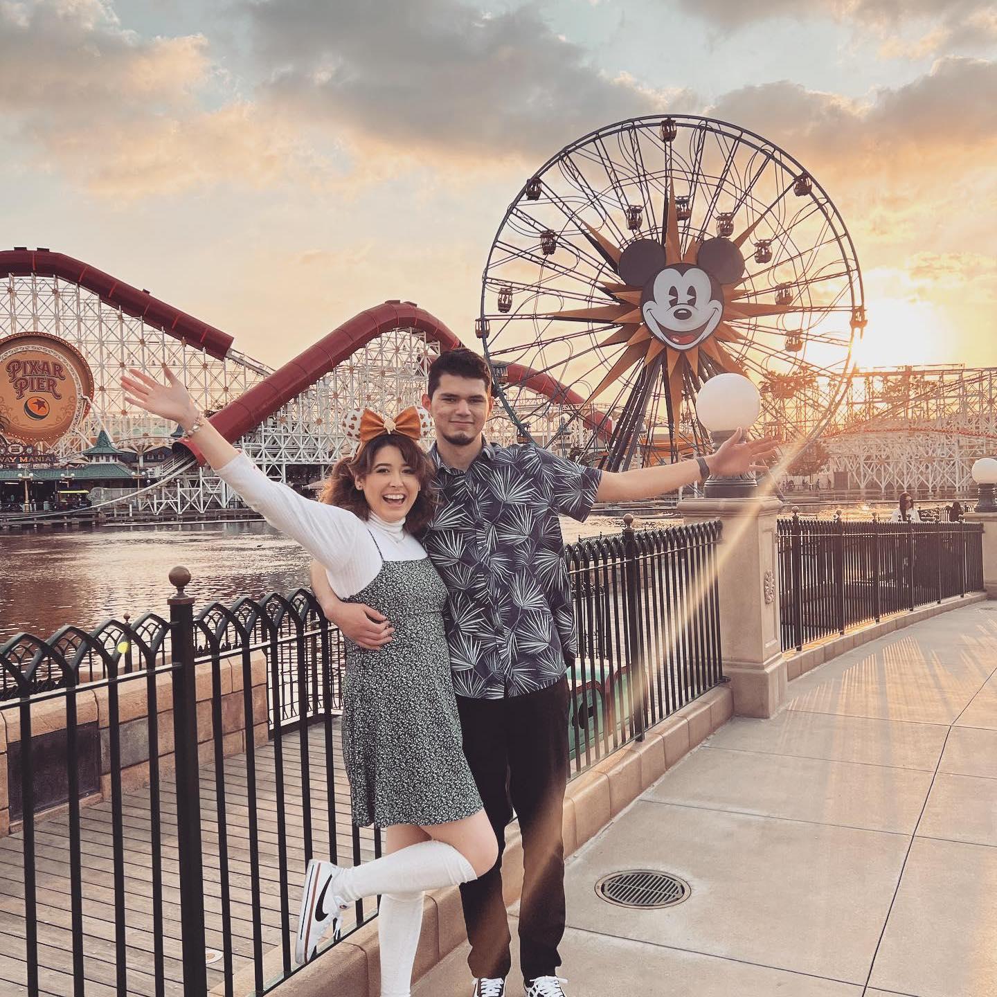 Our first anniversary was spent at disneyland, that same day Bernardo asked Inez if she could be his prom date.