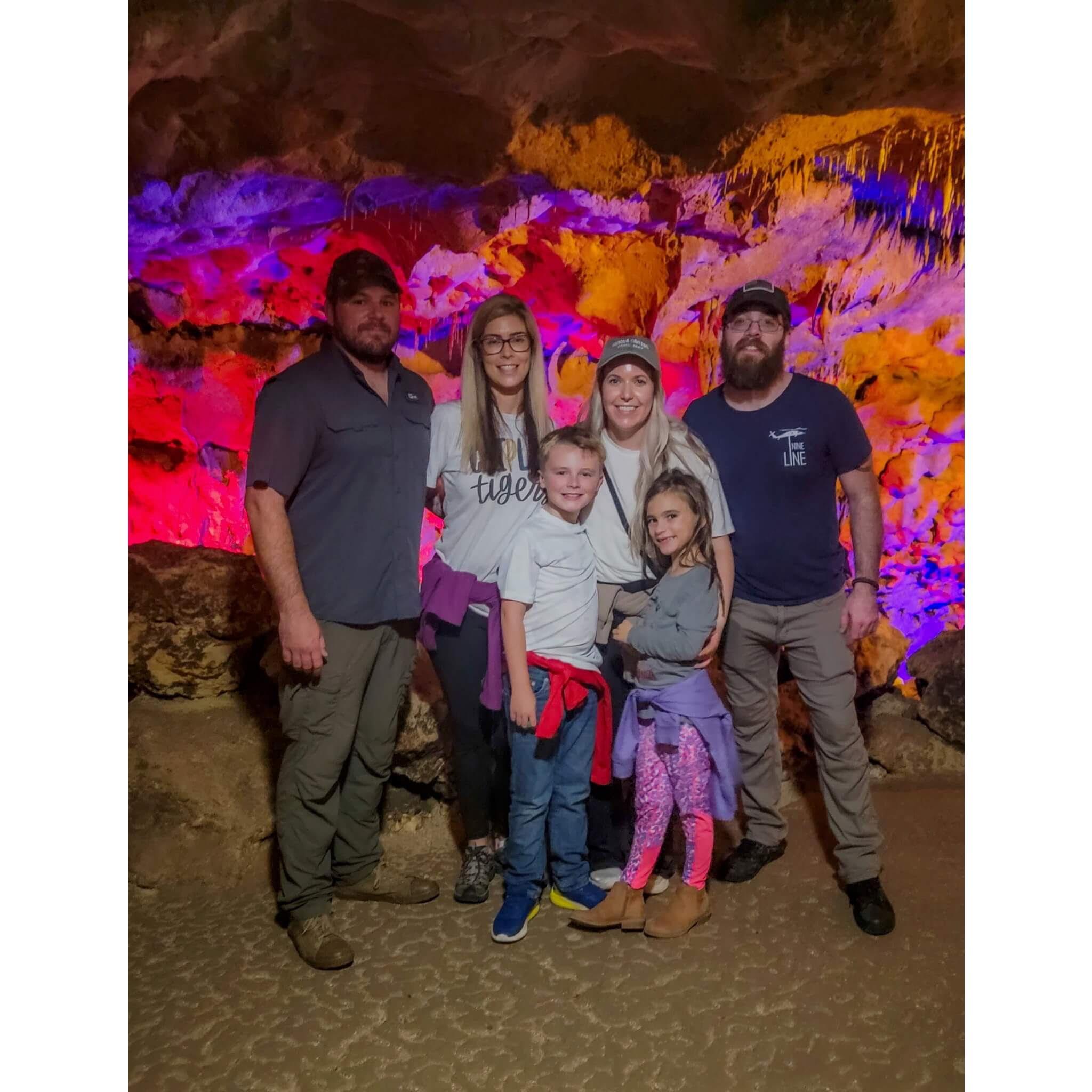 Exploring the Florida Caverns with Jorge's family
