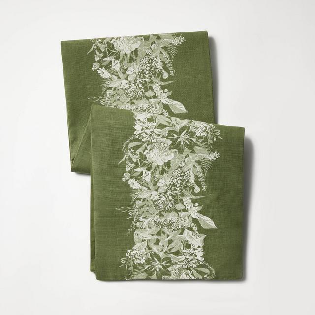 14"x72" Floral Table Runner - Threshold™ designed with Studio McGee