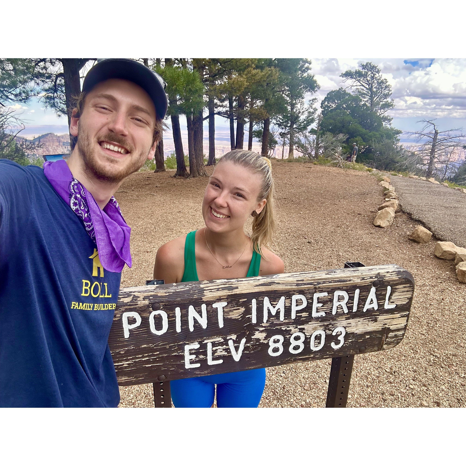 The highest point in the Grand Canyon!
