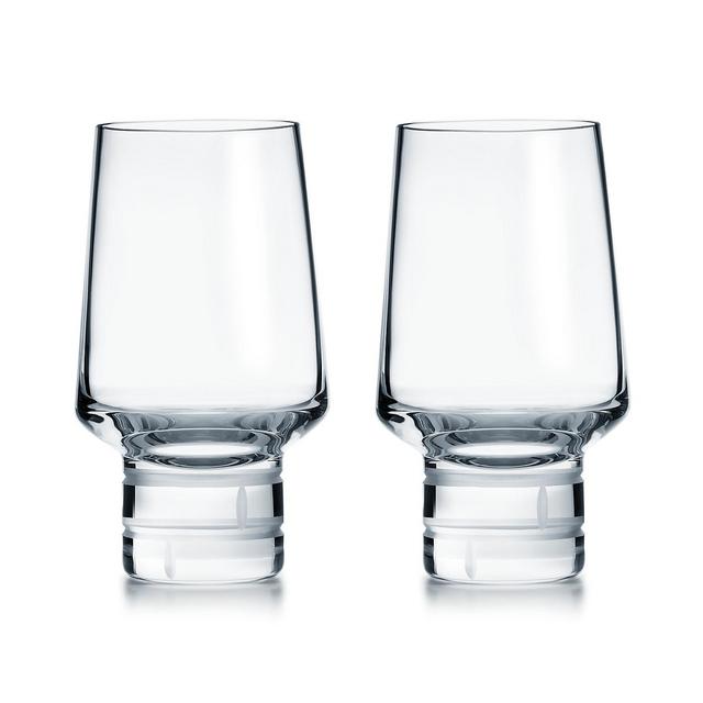 Modern Bamboo Crystal Wine Glasses