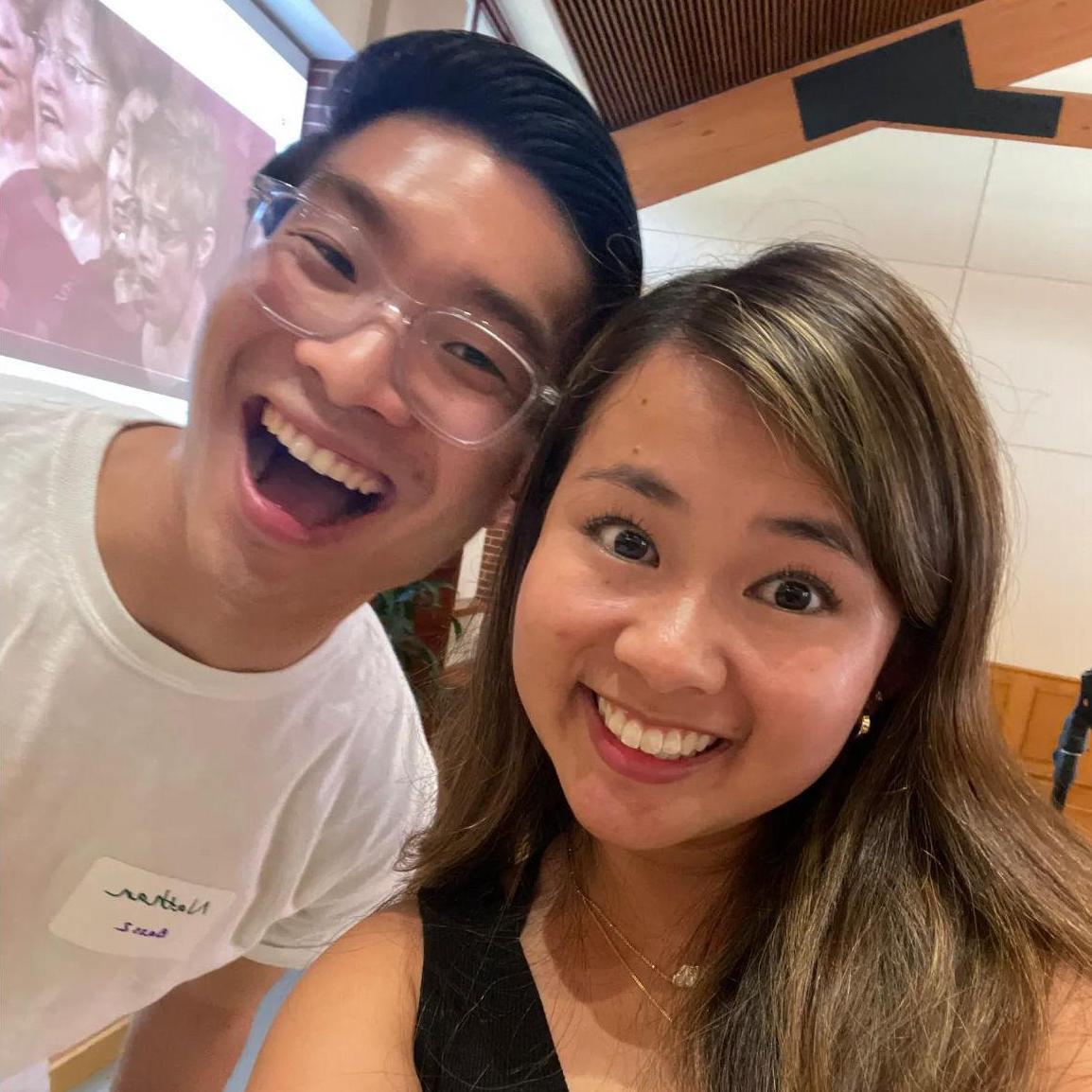 The first picture we ever took together during BRH's Interest Night in 2022!