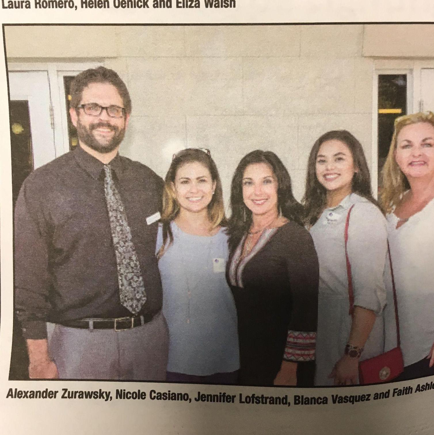 The 1st night we met & we made it in the paper!