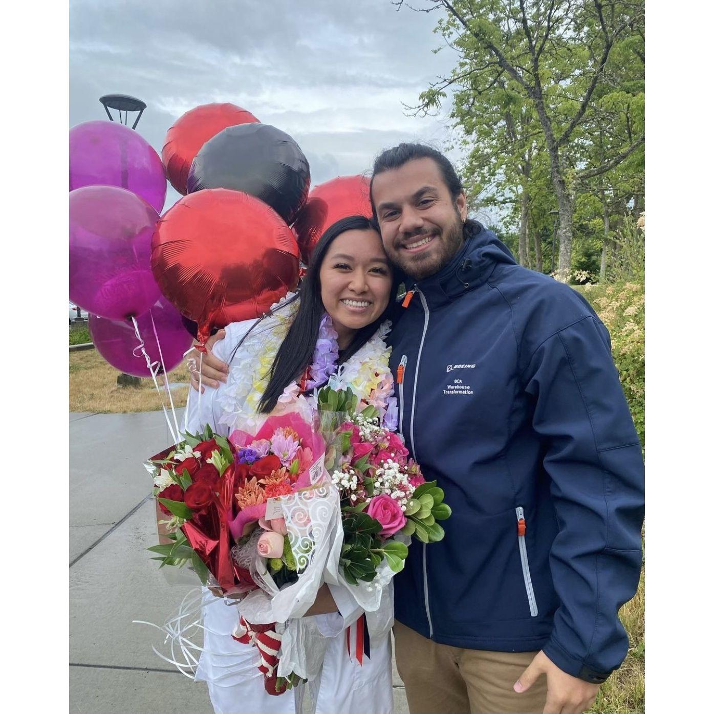 Being there for her graduation