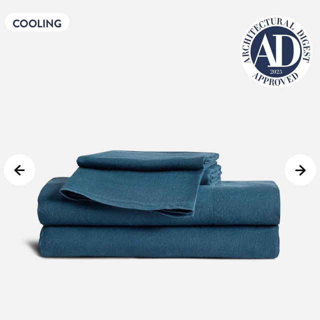 Washed European Linen Core Sheet Set