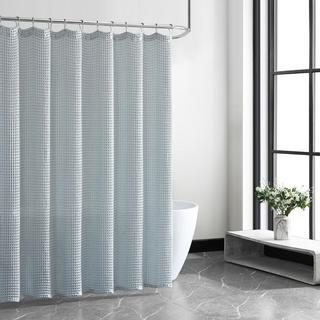 Marled Waffle Shower Curtain