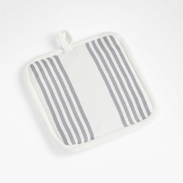 Cuisine Stripe Alloy Grey Pot Holder