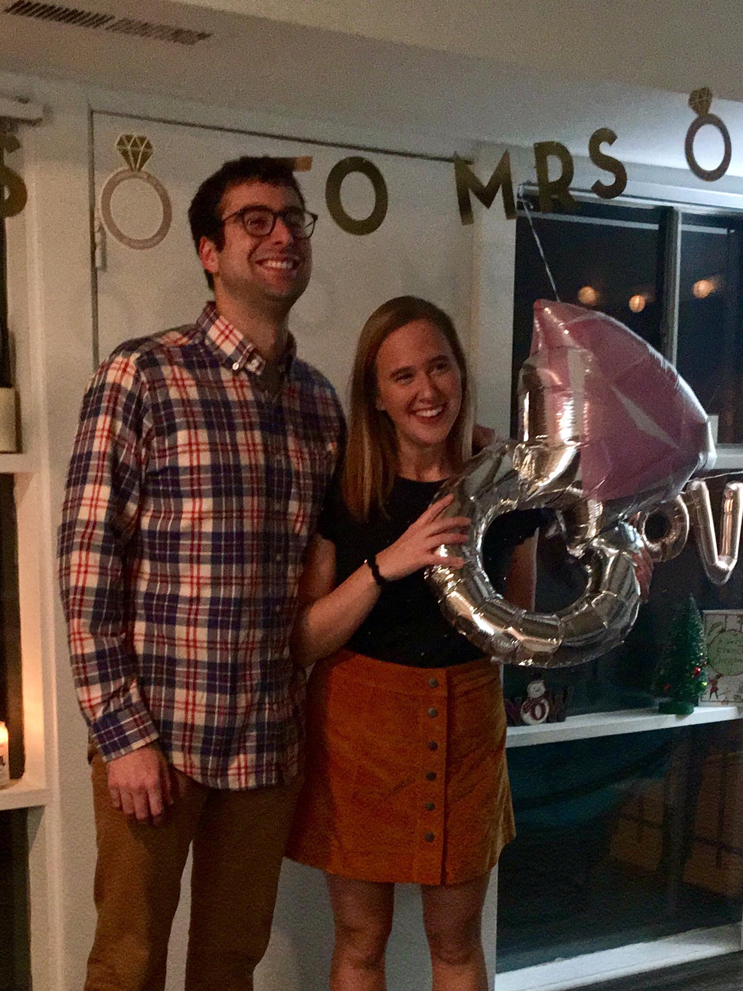 Celebrating Alex's birthday and our engagement!