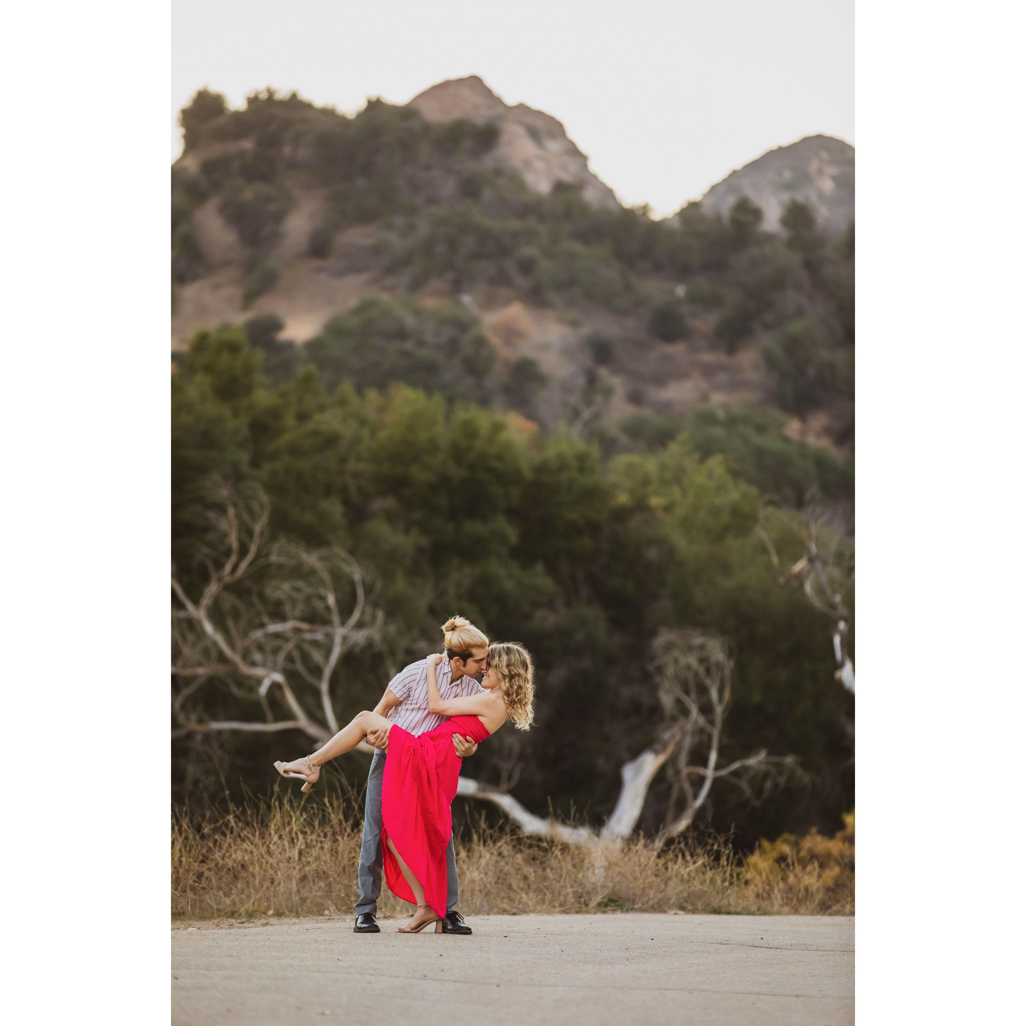 Engagement photo shoot - third outfit!