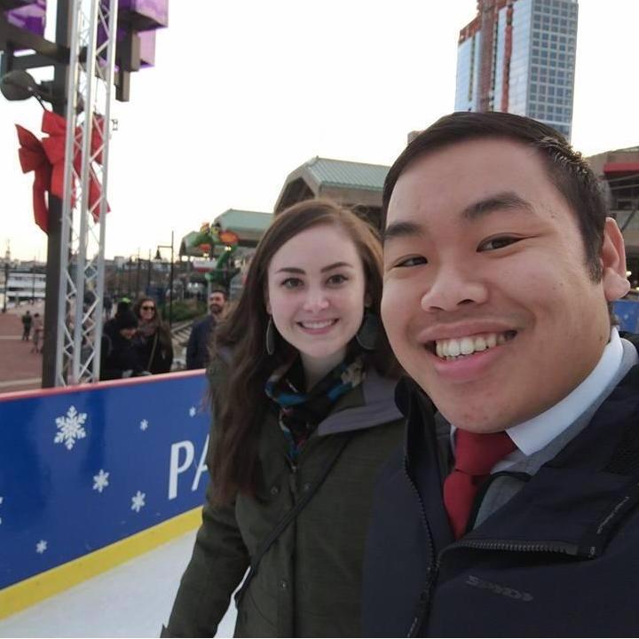 Ice Skating the Inner Harbor in Baltimore, Maryland!