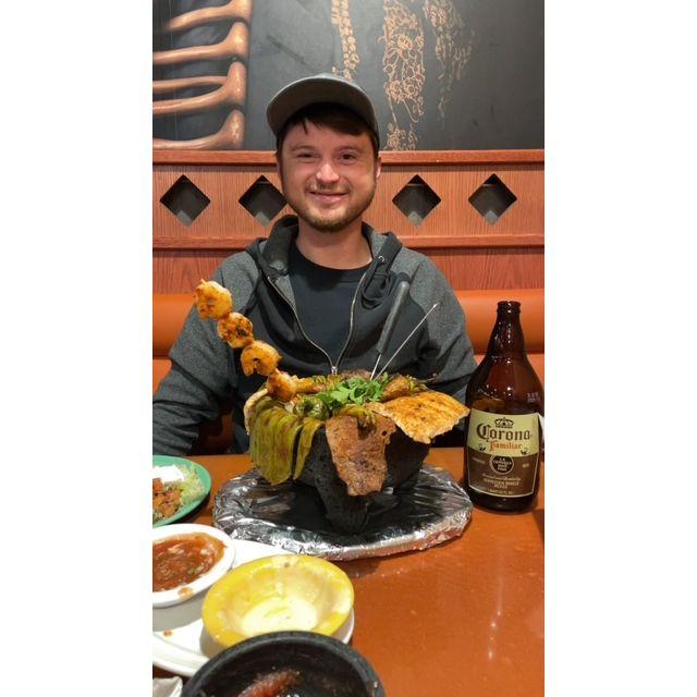 Always happy when he has food!